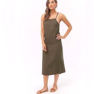 CAMI MIDI DRESS STRAPPY BACK